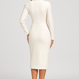 Camélia | Elegant Tweed Midi Dress