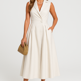 Uma | Sleeveless Midi Shirt Dress