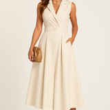 Uma | Sleeveless Midi Shirt Dress