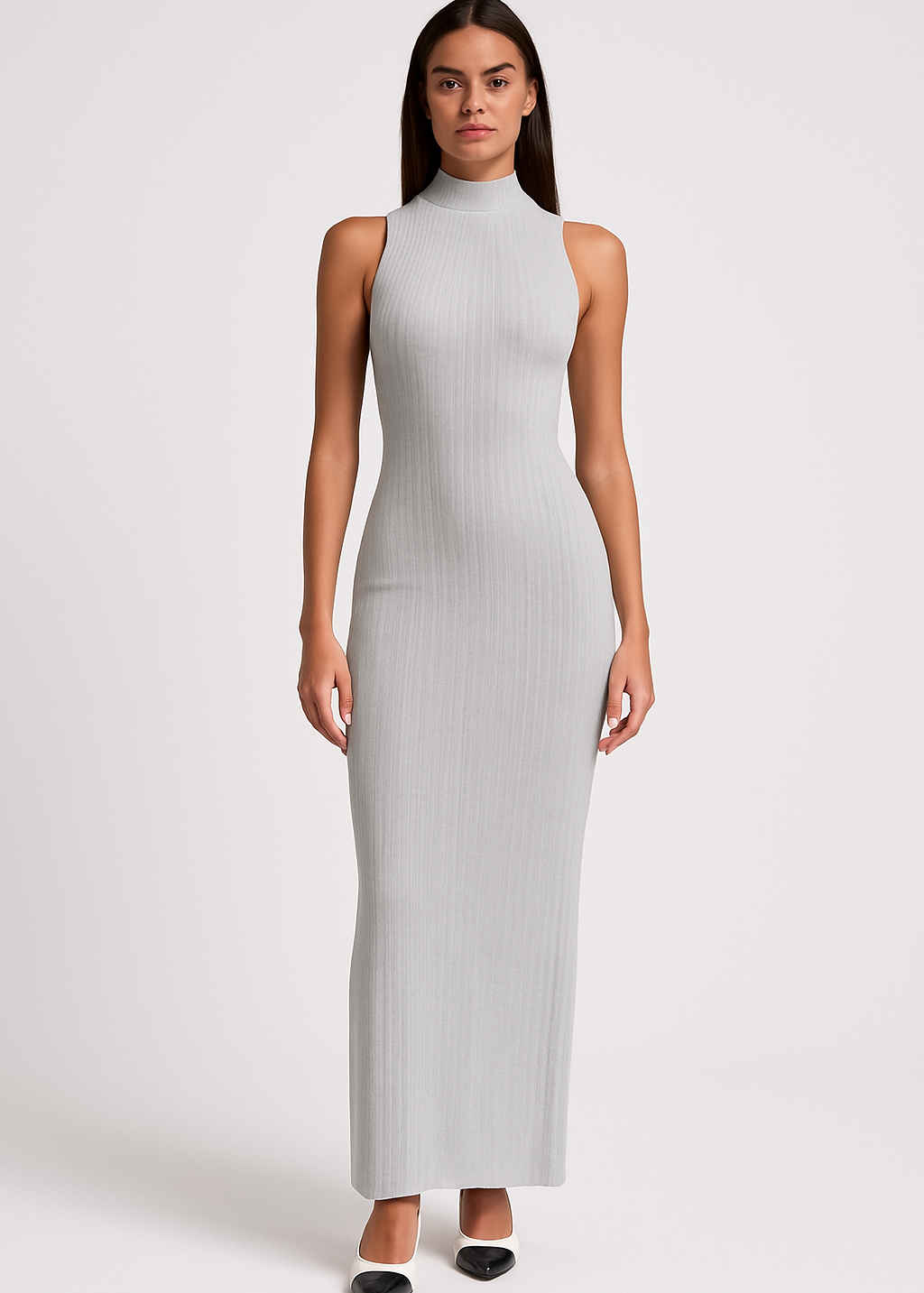 Elira | Ribbed Sleeveless Maxi Dress