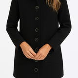 Amira | Wool Blend Button Coat