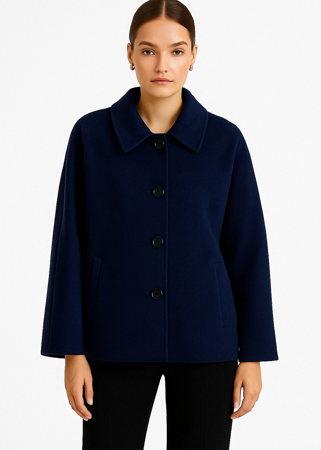 Ella | Cropped Wool Coat