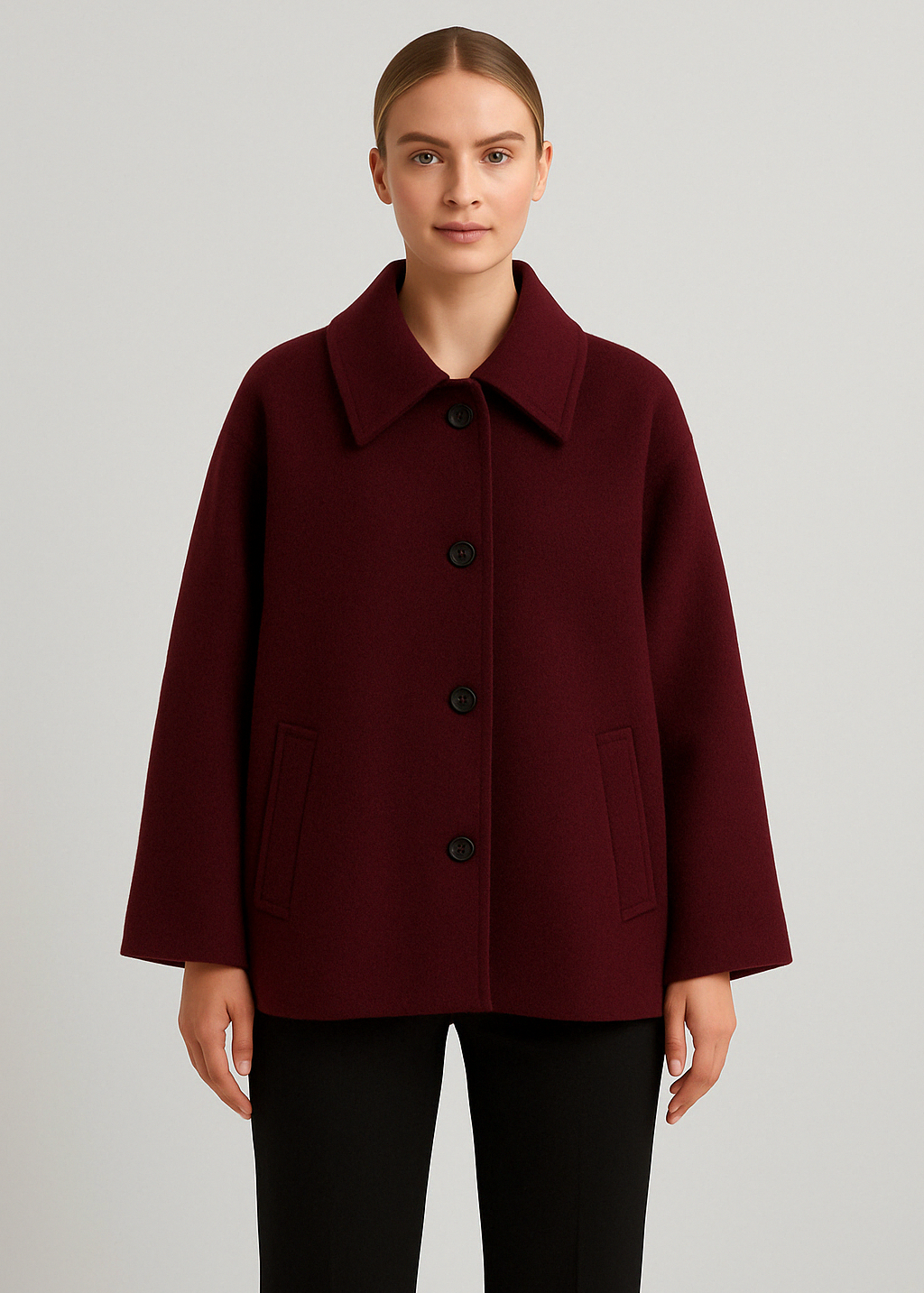 Ella | Cropped Wool Coat