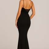 Zantina | Open-Back Satin Gown