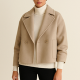 Maria | Cropped Wool Coat
