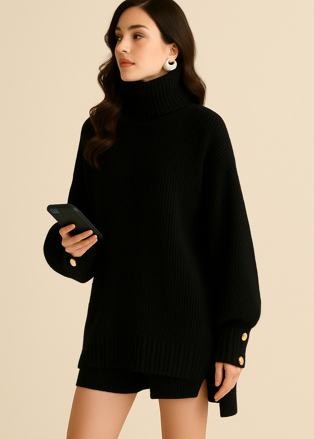 Dina | Long Turtleneck Sweater