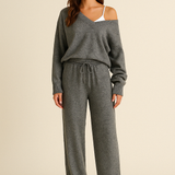 Thilde | V-Neck Casual 2-Piece Set