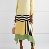 Iria | Geometric Silk Kaftan