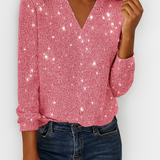 Victoria | V-neck Diamond Blouse