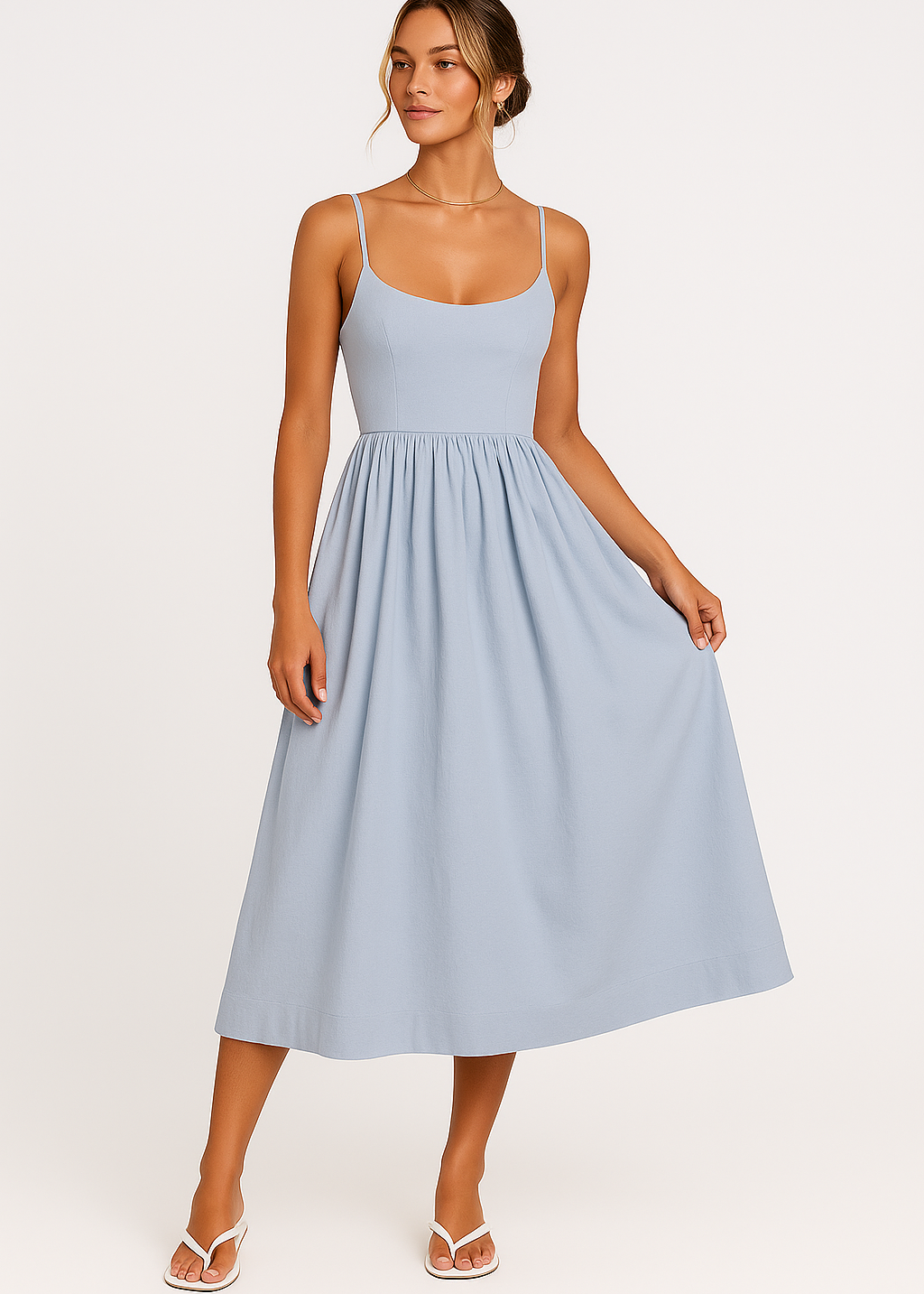 Joline | Spaghetti Strap Midi Dress
