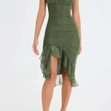 Charlotte | Ruffle Midi Dress