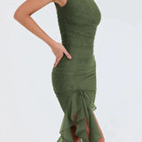 Charlotte | Ruffle Midi Dress