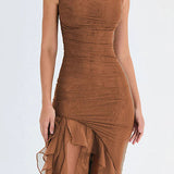 Charlotte | Ruffle Midi Dress