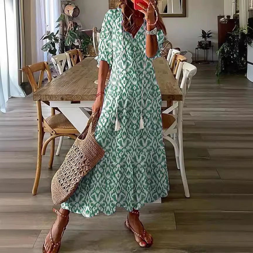 Celina | Boho Maxi Dress