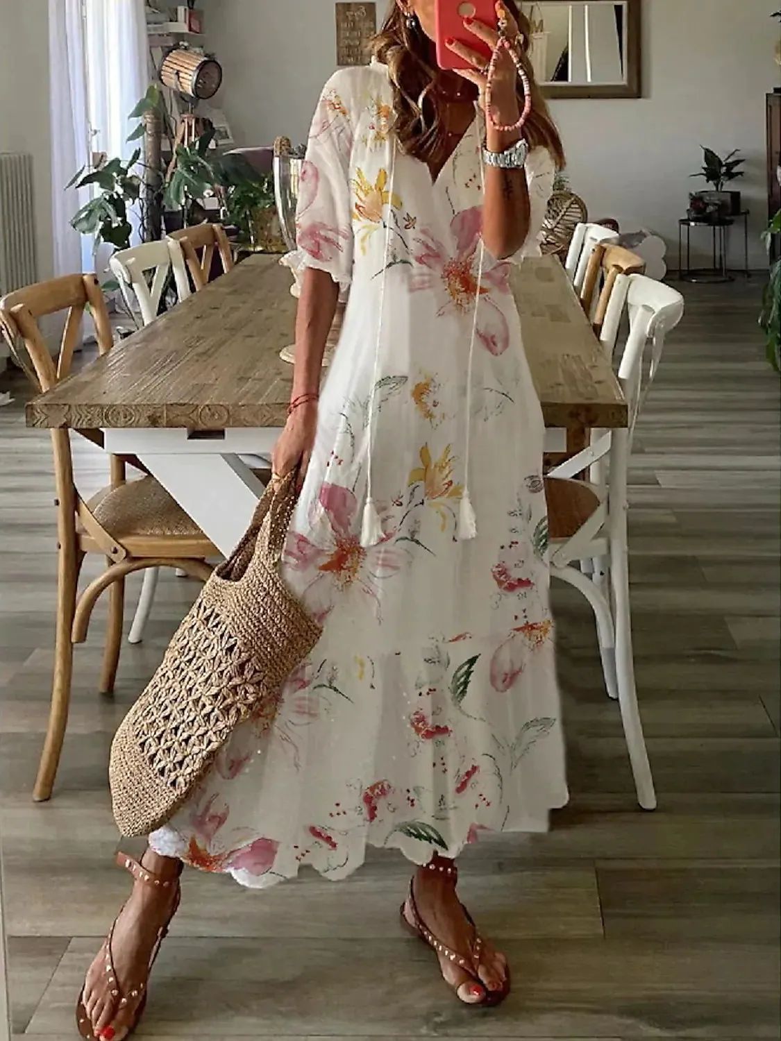 Celina | Boho Maxi Dress