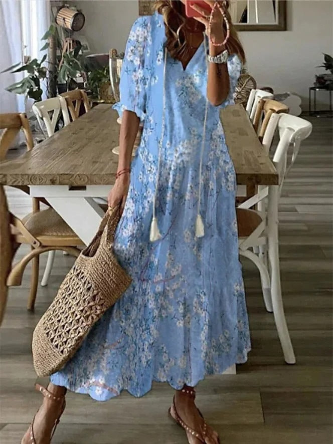 Celina | Boho Maxi Dress