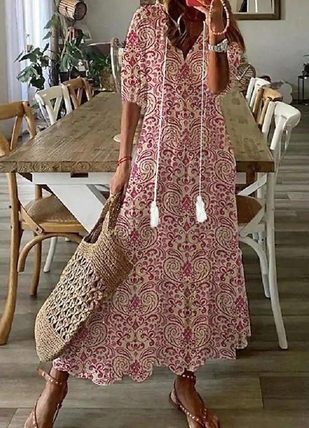 Celina | Boho Maxi Dress