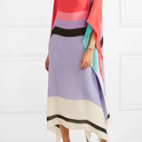 Iria | Geometric Silk Kaftan