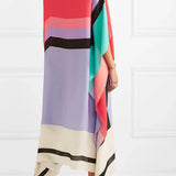 Iria | Geometric Silk Kaftan