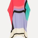 Iria | Geometric Silk Kaftan
