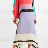 Iria | Geometric Silk Kaftan