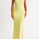 Zantina | Open-Back Satin Gown